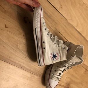 White converse high tops